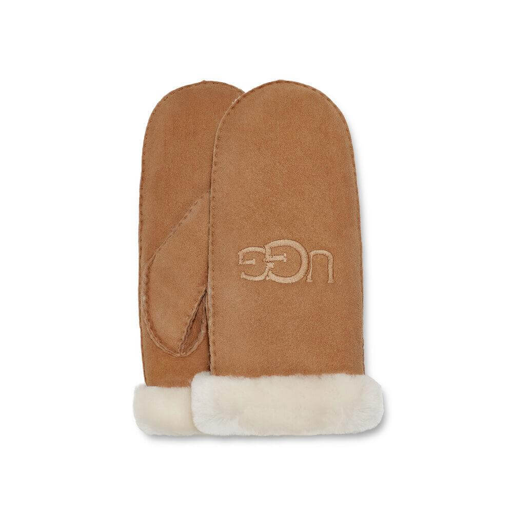 UGG Sheepskin Embroidered Mittens